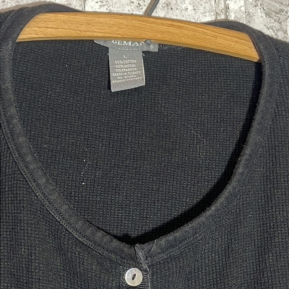 In Demand Cardigan Women’s Large 3/4 Sleeve Button up‎ Scoop Neck - Picture 4 of 7